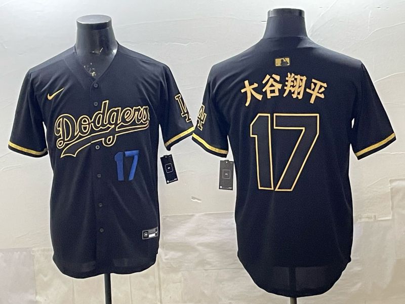 Men 2026 Los Angeles Dodgers #17 Ohtani black Game Nike MLB Jersey 002->los angeles dodgers->MLB Jersey